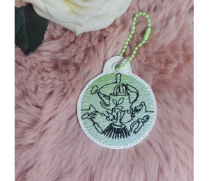 2€ ZUSATZTÜRCHEN 8. Dezember - Stickserie - ITH Anhänger Hobbies und Berufe